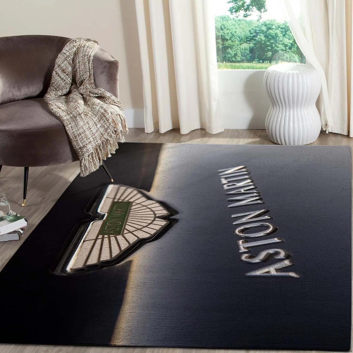 Aston martin logo supercars area rugs living room carpet fn161215 rug regtangle Rectangle Rug