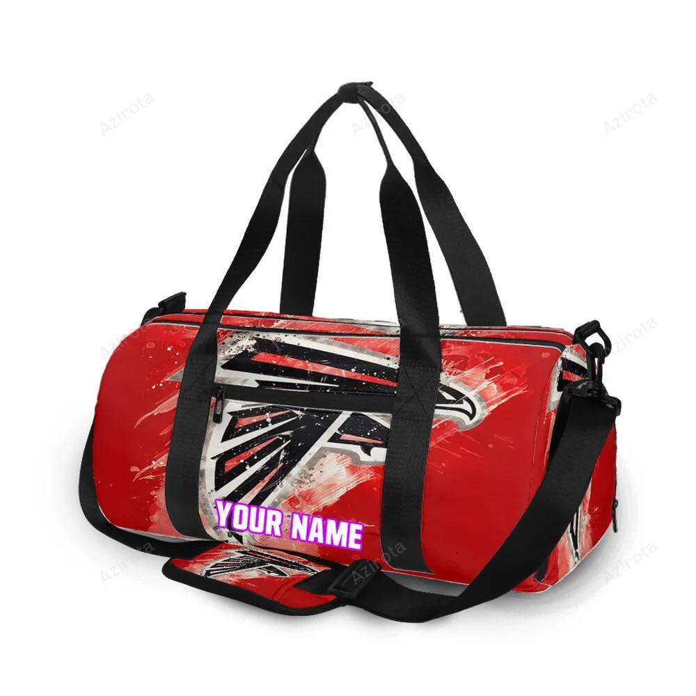 Atlanta falcons brush texture2 personalized name travel bag gym bag 257 Travel Bag