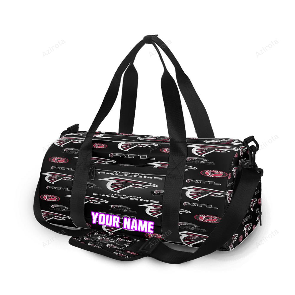 Atlanta falcons logo helmet2 personalized name travel bag gym bag 1187 Travel Bag