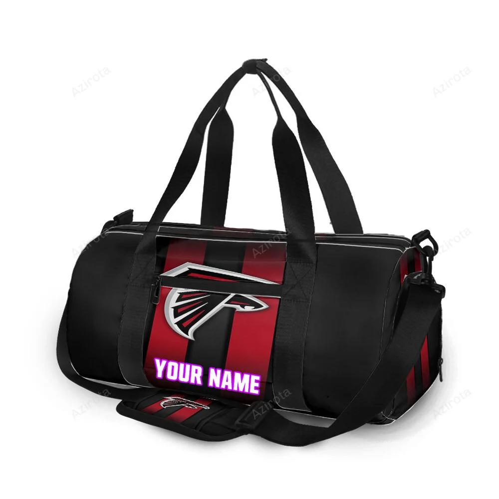 Atlanta falcons stripe logo personalized name travel bag gym bag 1525 Travel Bag