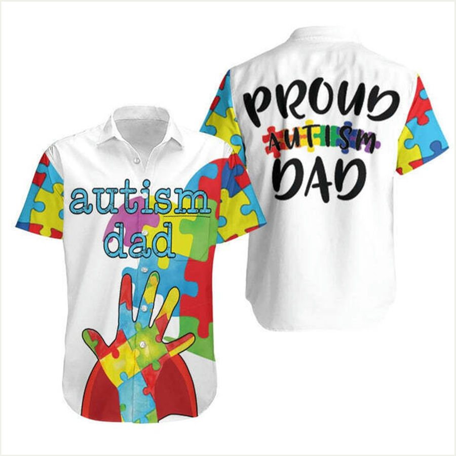 Autism dad superhero hawaiian shirt Hawaii Shirt Shorts & Flip Flops