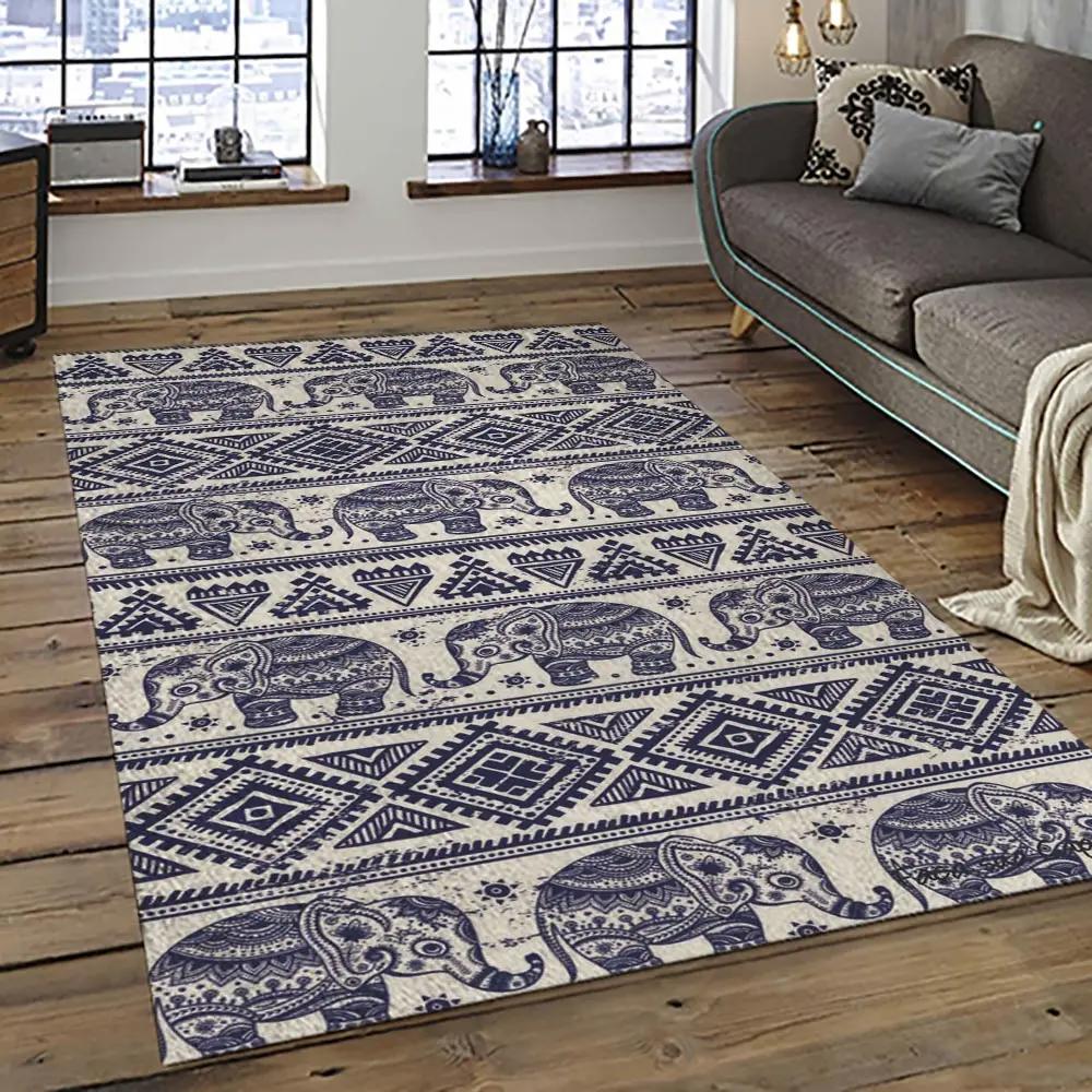 Aztec southwestern geometric shape pattern carpet area rug best gift for home decor event gift asg27 Rectangle Rug