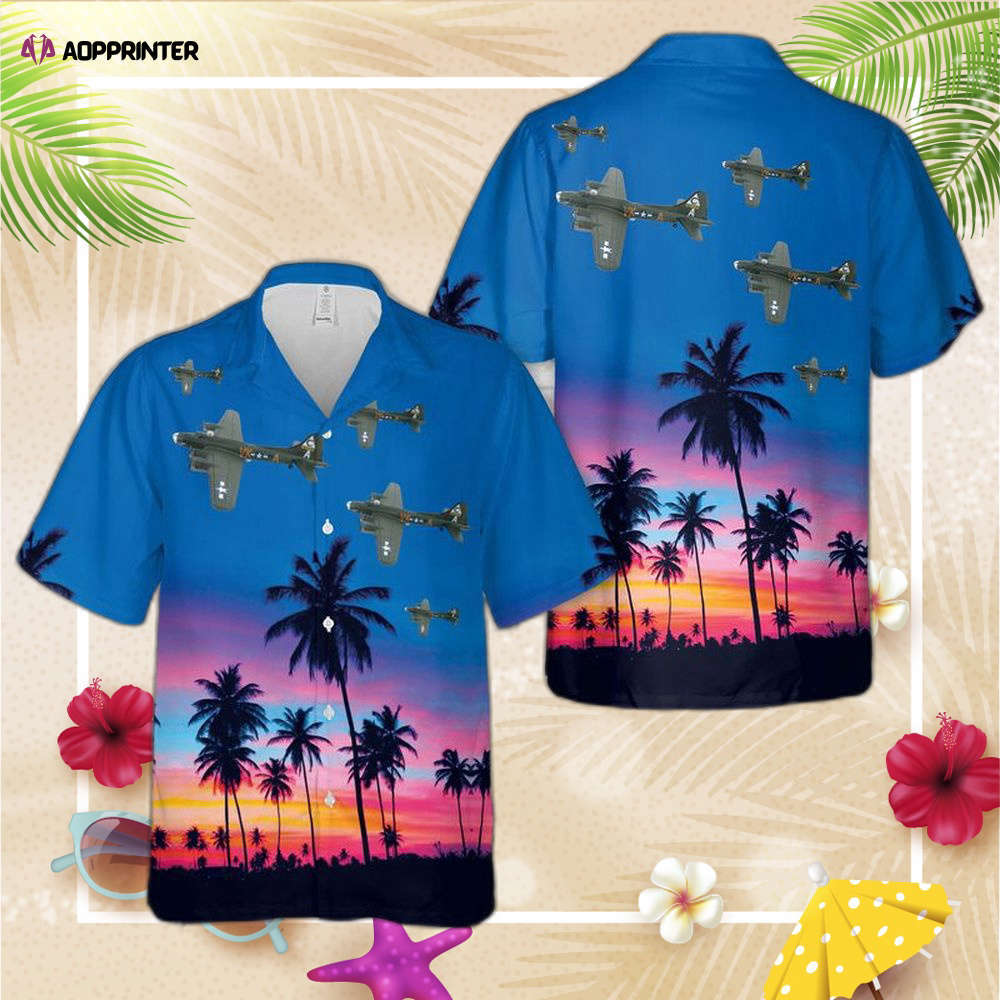 B 17 flying fortress ‘sky wolf’ 8th af, usaaf 1944 hawaiian shirt, for men women Hawaii Shirt