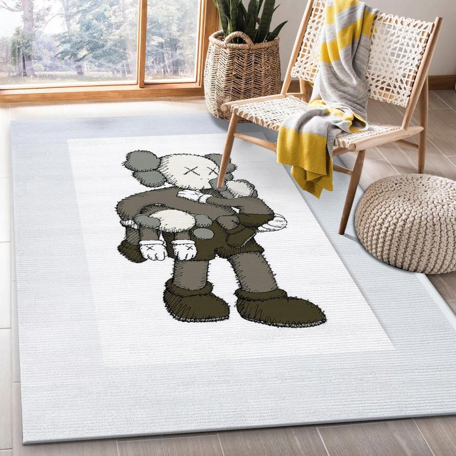 Baby kaws logo type 94. Upgrade Your Living Room with Luxury Home Decor: Area Carpets, Floor Decor, Door Mats, and Hot Gift Items with style a High-End Fashion Brand Rectangle Rug