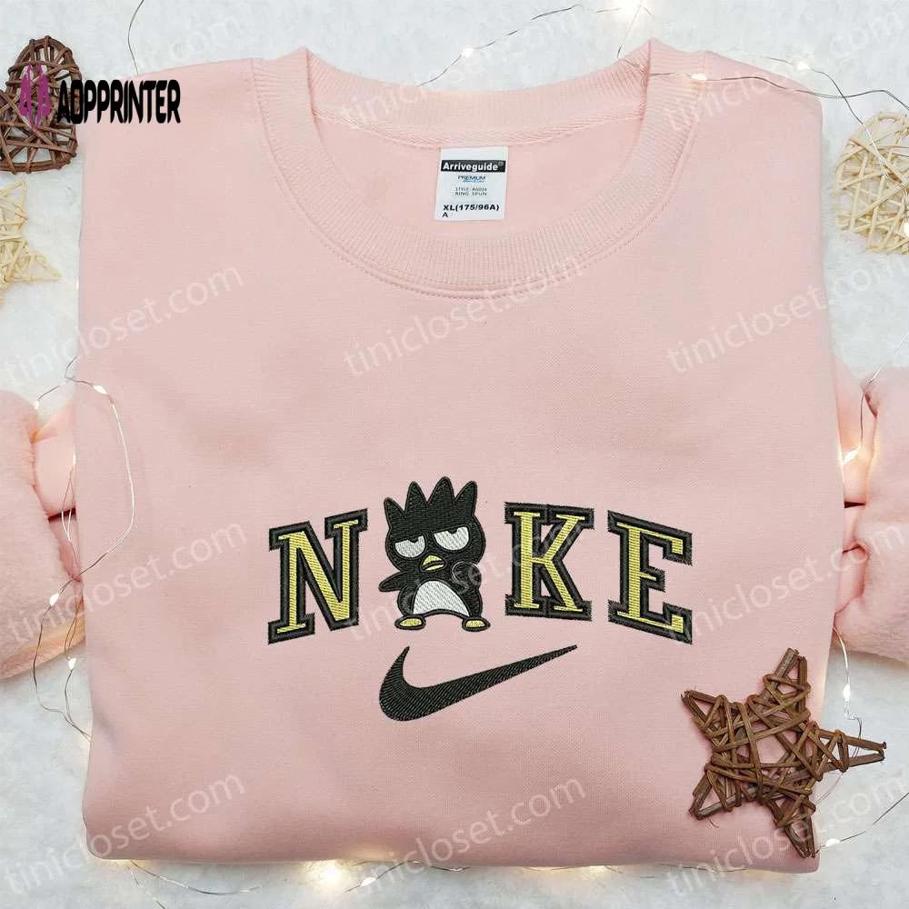 Badtz maru x nike & hello kitty cartoon embroidered shirts: nike-inspired apparel for fun & style Embroidered Shirt