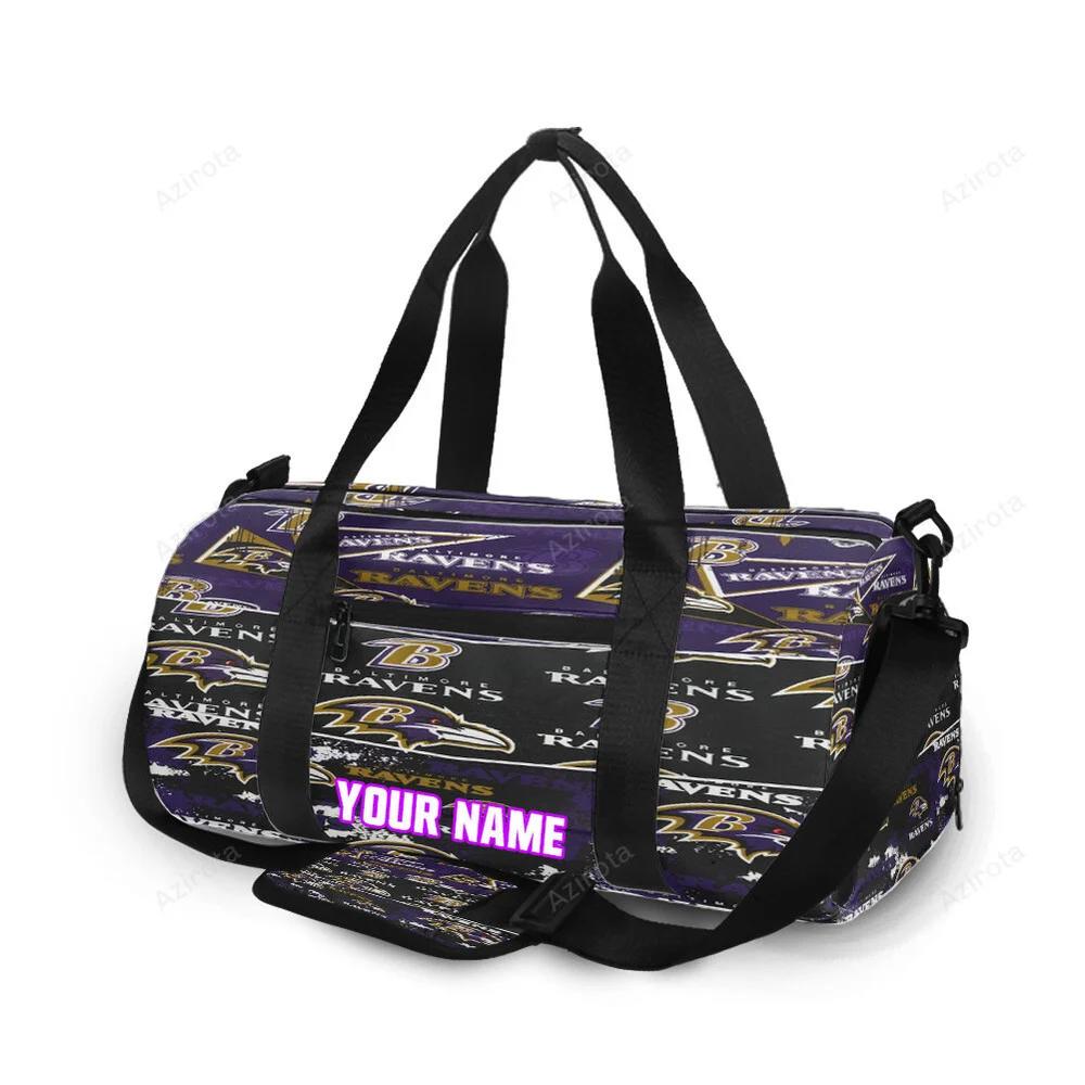 Baltimore ravens logo14 personalized name travel bag gym bag 1011 Travel Bag