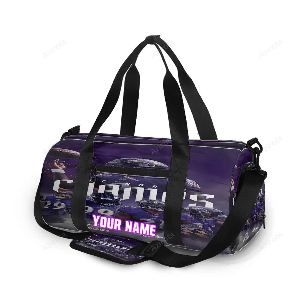 Baltimore ravens team17 personalized name travel bag gym bag 748 Travel Bag