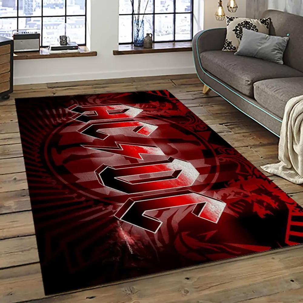 Band ac/dc music carpet rectangle area rug for living room bedroom decor acdc5 Rectangle Rug