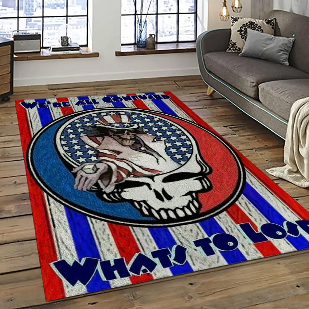 Band grateful dead music carpet rectangle area rug for living room bedroom decor grd03 Rectangle Rug
