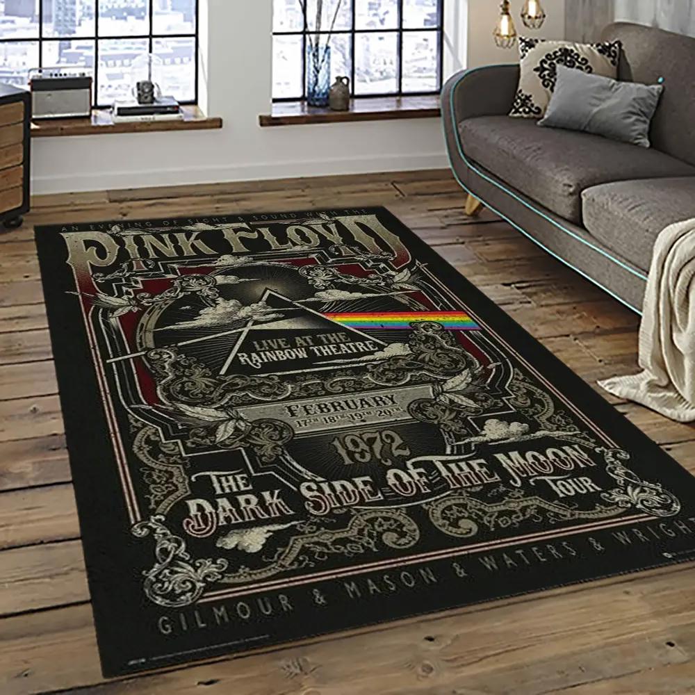 Band pink floyd music carpet rectangle area rug for living room bedroom decor pfo50 Rectangle Rug