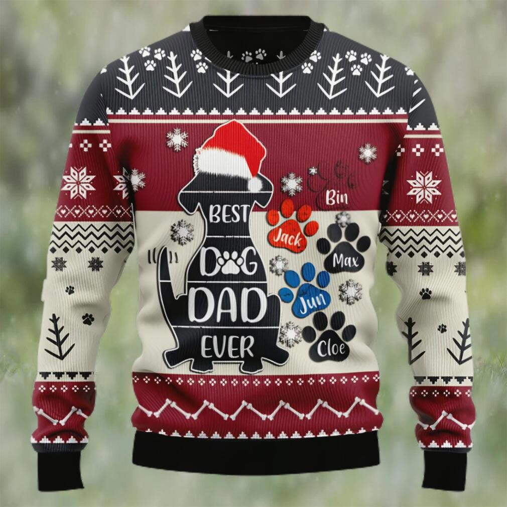 Best dog dad ever ugly christmas sweater Christmas Ugly Sweater