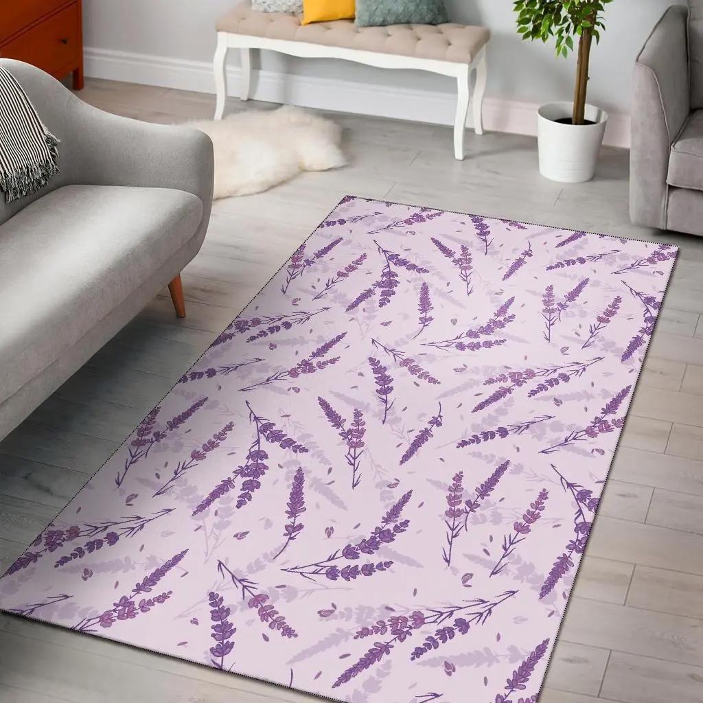 Blue strawberry pattern print area rug living room rug home decor Rectangle Rug