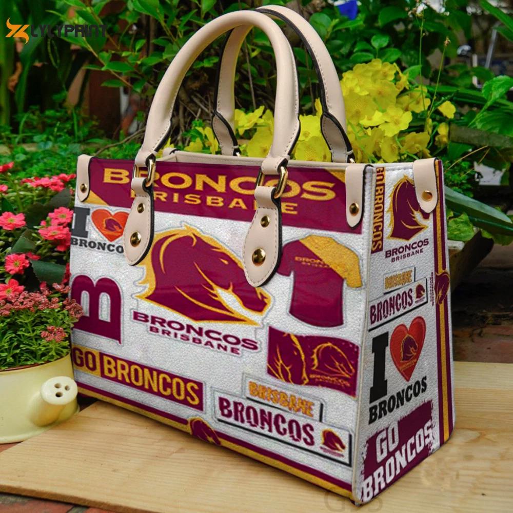 Brisbane broncos leather bag for women gift 1434 Women Leather Hand Bag