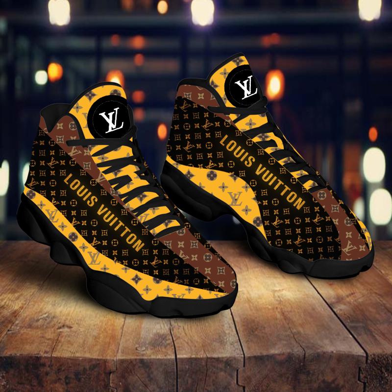 Brown yellow louis vuittons best louis vuitton Air Jordan 13 Full Size Sneakers Gifts For Men Women Shoes For Fans