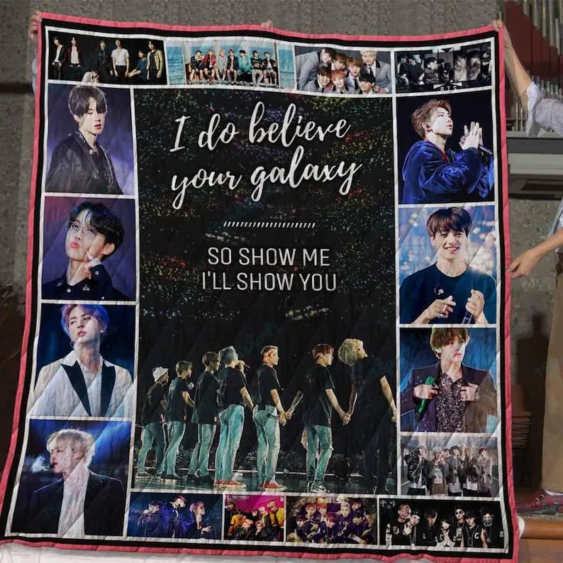 Bts quilt blanket ll Quilt Blanket