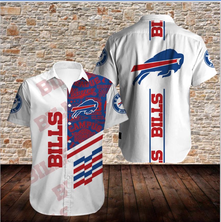 Buffalo bills shirts button up Hawaii Shirt Shorts & Flip Flops