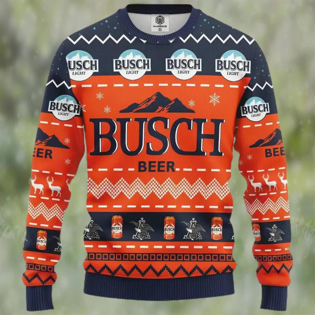 Busch light beer ugly christmas sweater, faux wool sweater, gifts for beer lovers, international beer day, best christmas gifts for 2022 ? prinvity Christmas Ugly Sweater