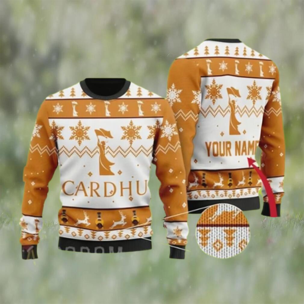 Cardhu whiskey custom ugly christmas ugly sweater Christmas Ugly Sweater