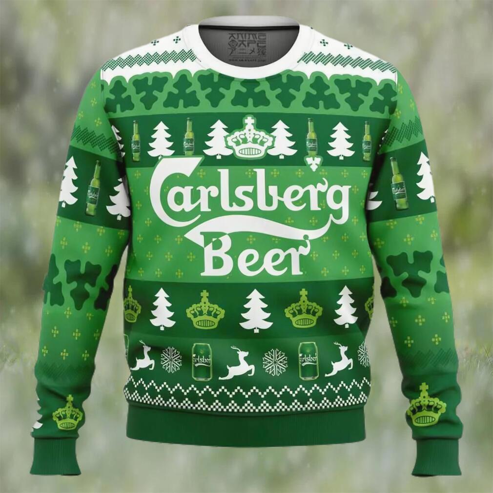 Carlsberg beer ugly christmas sweater, faux wool sweater, international beer day, gifts for beer lovers, best christmas gifts for 2022 ? prinvity Christmas Ugly Sweater