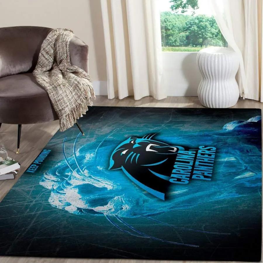 Carolina panthers living room football carpet rug living room 19120611 Rectangle Rug
