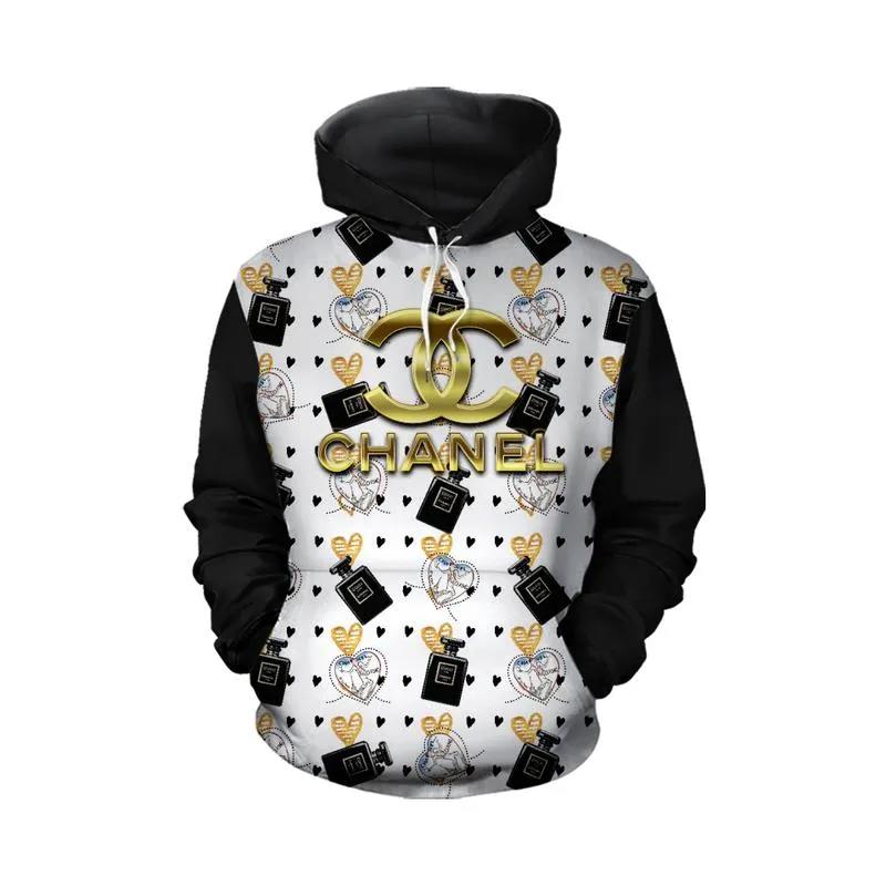 Chanel perfume unisex hoodie for men women luxury brand clothing clothes outfit Hoodie 3D