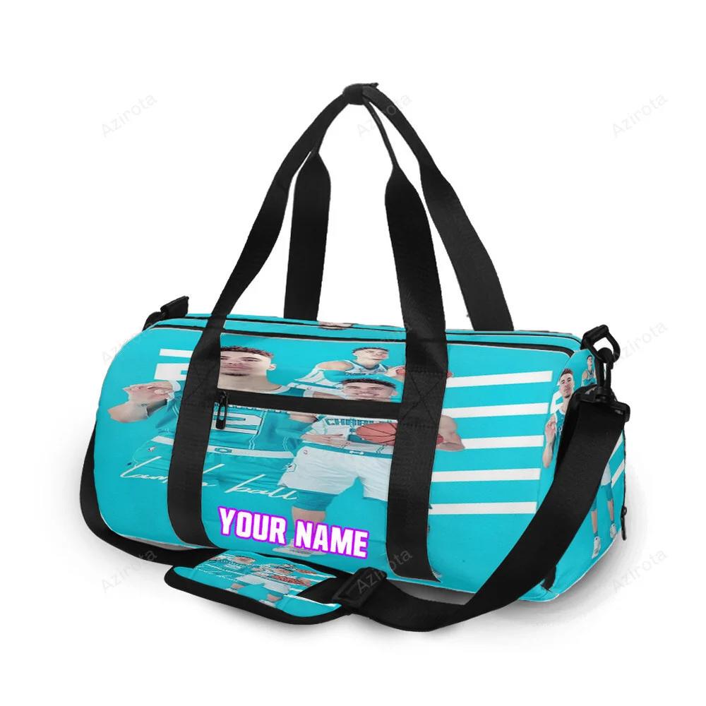 Charlotte hornets lamelo ball4 personalized name travel bag gym bag 29 Travel Bag