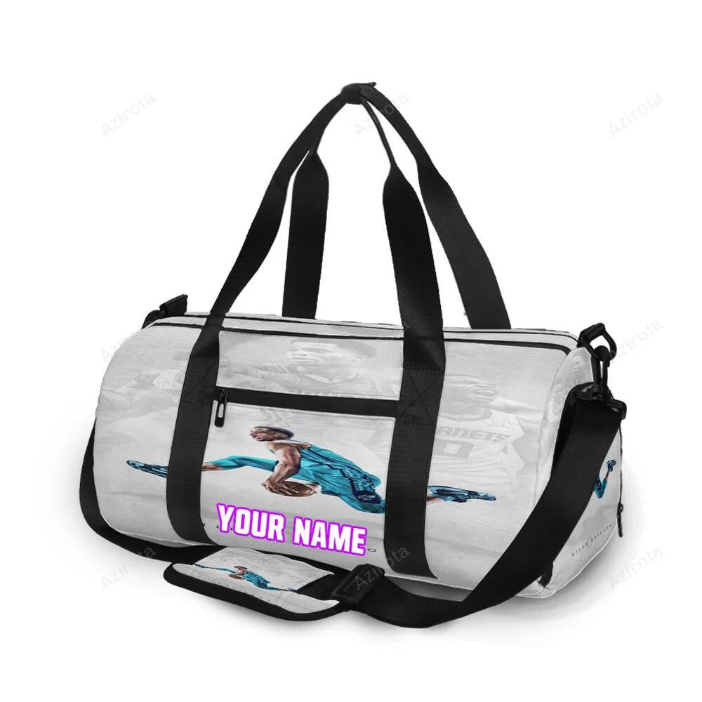 Charlotte hornets miles bridges1 personalized name travel bag gym bag 1884 Travel Bag