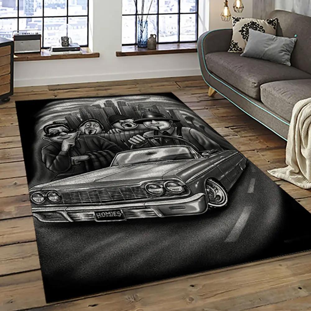 Chicano cholo style living room retangle carpet area rug home decor room decor gift for friends cc18 Rectangle Rug