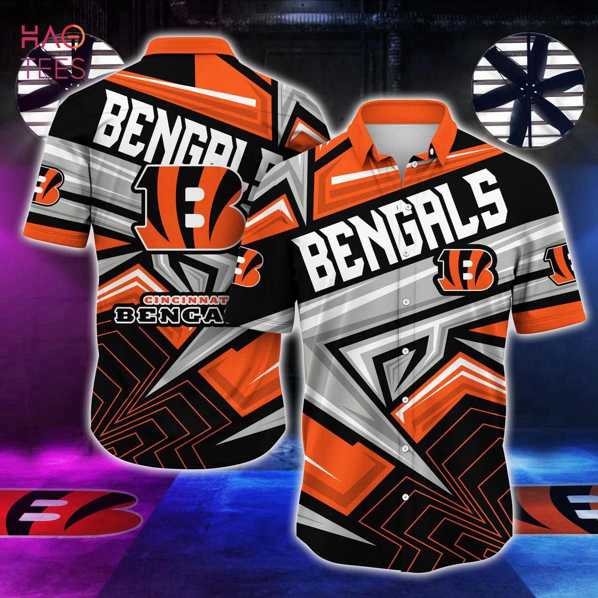 Cincinnati bengals nfl-summer hawaiian shirt metal style 02 Hawaii Shirt