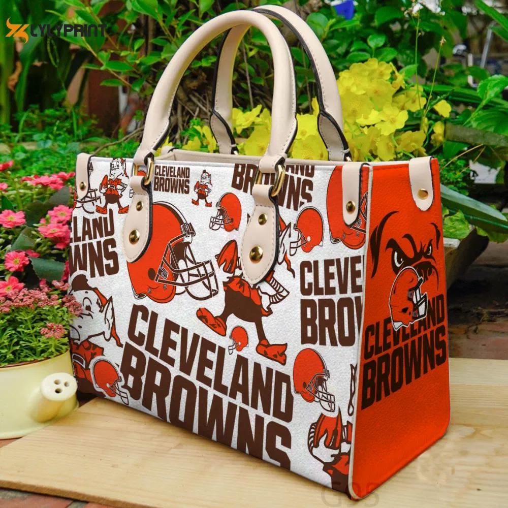 Cleveland browns a1 leather bag g95 1692 Women Leather Hand Bag