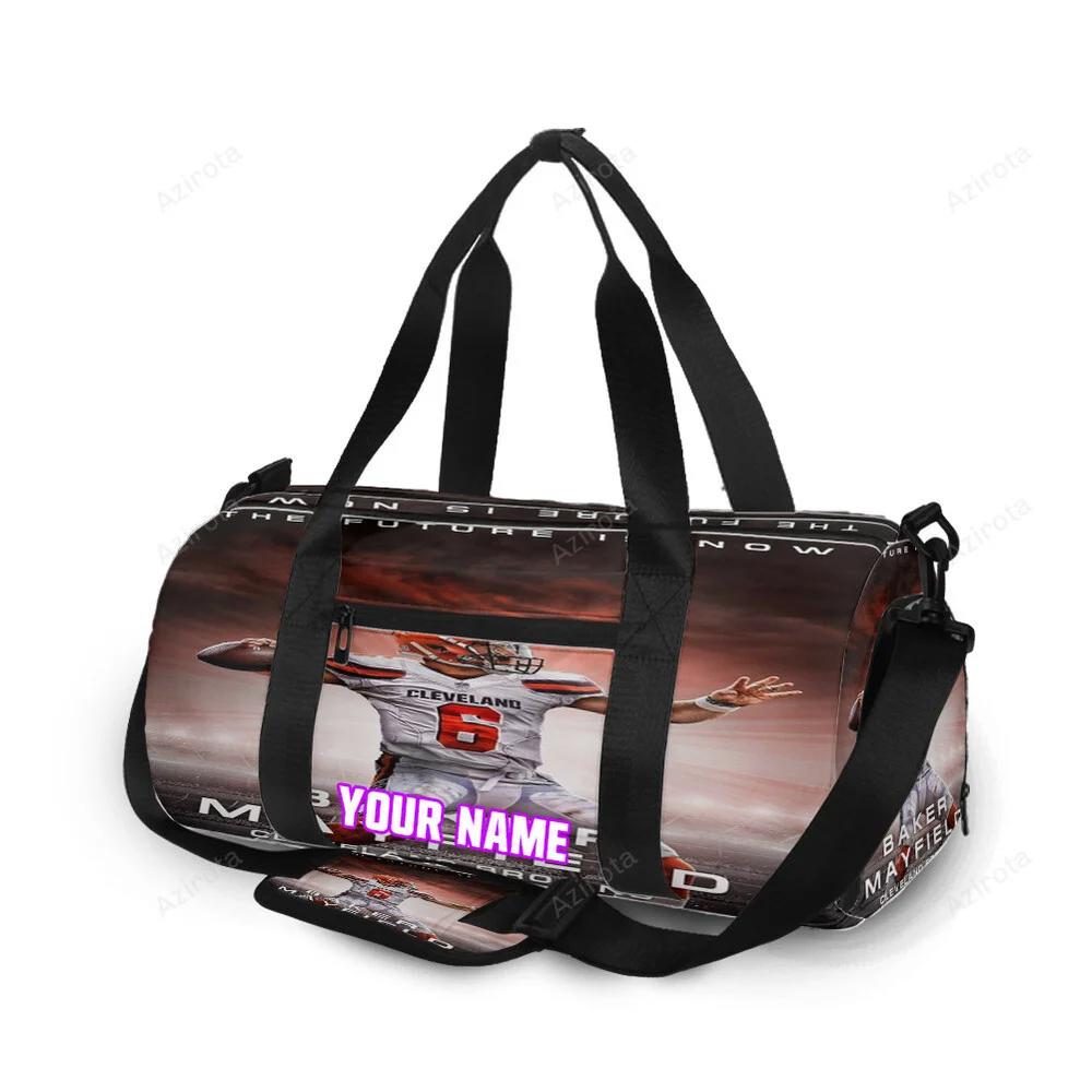 Cleveland browns baker mayfield 06 v1 personalized name travel bag gym bag 1556 Travel Bag