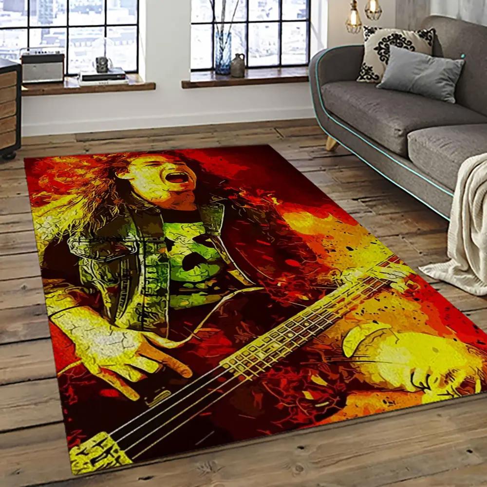 Cliff burton rapper hiphop music retangle carpet area rug home decor best gift for fan and friends cb16 Rectangle Rug