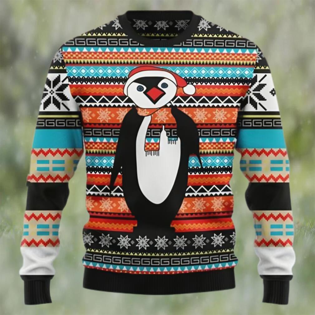 Colorful pattern penguin lover ugly christmas sweater Christmas Ugly Sweater