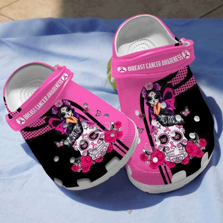 Crocs outfit - butterfly girl breast cancer awareness crocs clogs crocband shoes - 345 Crocs Outfit
