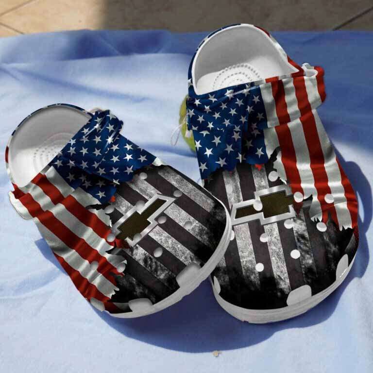 Crocs outfit - chevy american flag 4th of july crocs crocband clogs - 369 Crocs Outfit