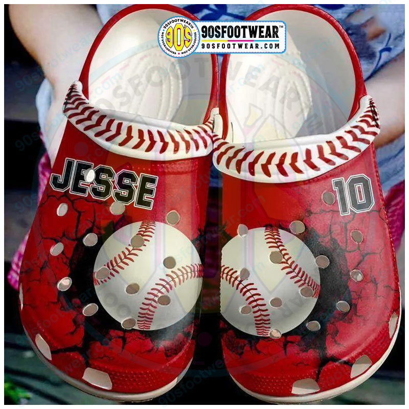 Crocs outfit - customize jersey numbers and name break the wall personalized baseball crocs - 496 Crocs Outfit