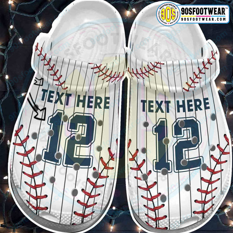 Crocs outfit - customize jersey numbers and name white uniform baseball crocs - 505 Crocs Outfit