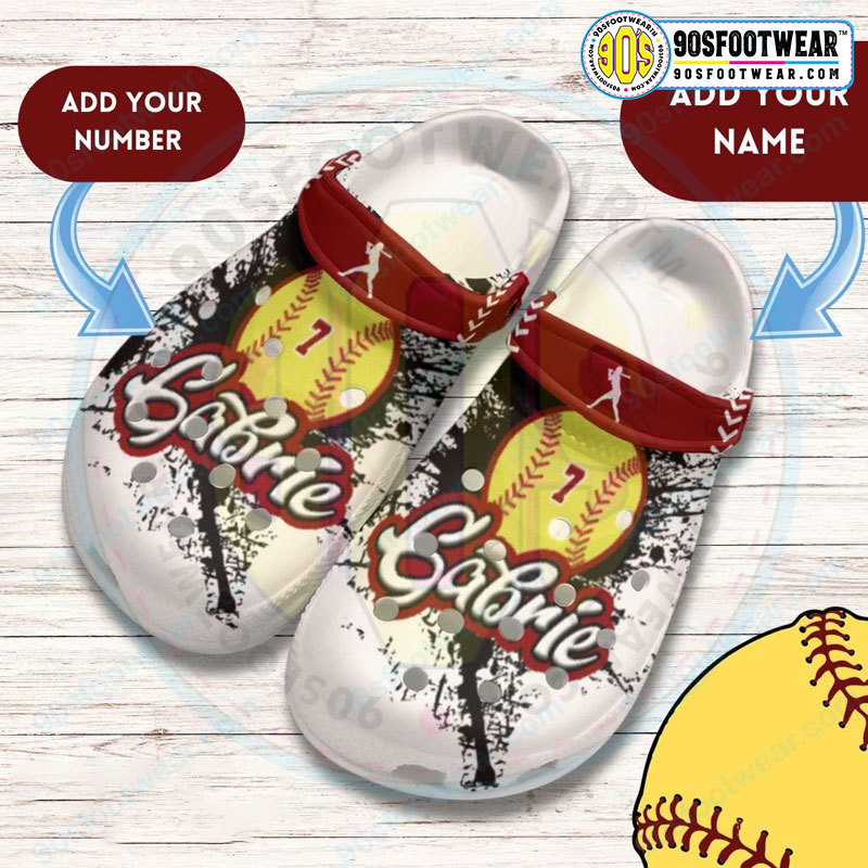 Crocs outfit - cute girl customize jersey numbers and name personalized baseball crocs - 525 Crocs Outfit