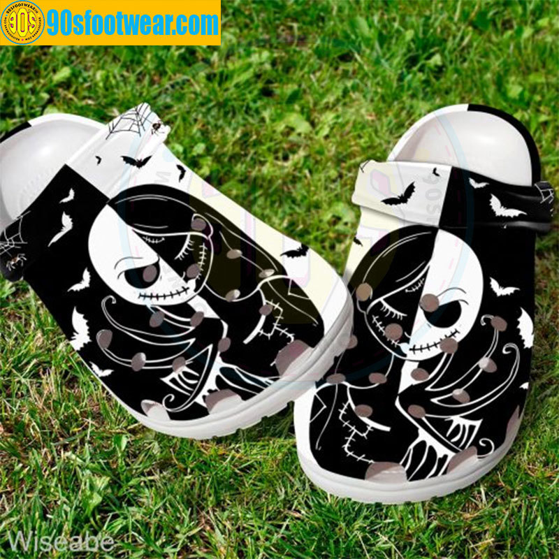 Crocs outfit - disney halloween crocs jack skellington and sally black white classic clog - 601 Crocs Outfit