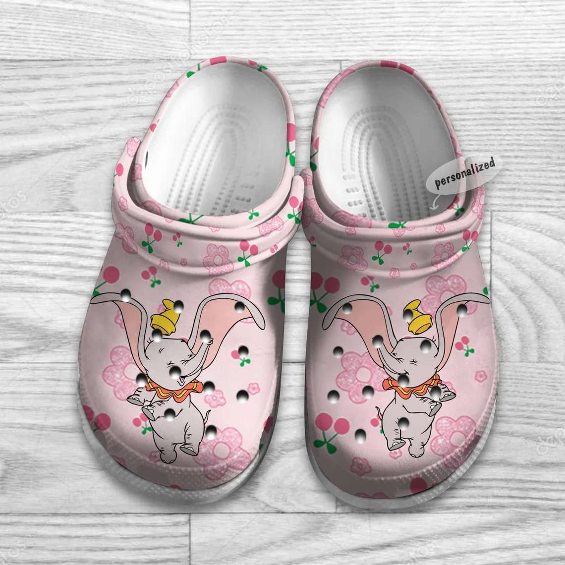 Crocs outfit - dumbo flying pink bing cherry pattern disney graphic cartoon crocs clogs crocband shoes - 645 Crocs Outfit