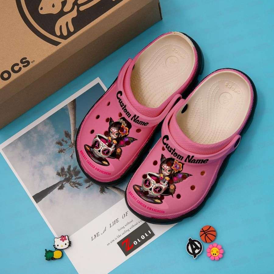 Crocs outfit - fairy breast cancer awareness custom name crocs clogs crocband shoes - 681 Crocs Outfit