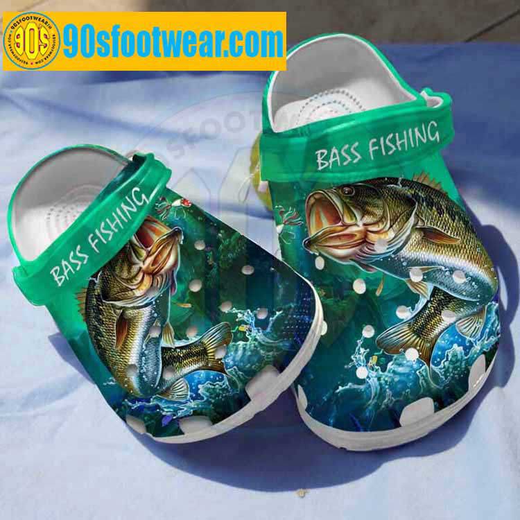 Crocs outfit - fishing crocs – amazing bass fishing custom classic clog - 704 Crocs Outfit