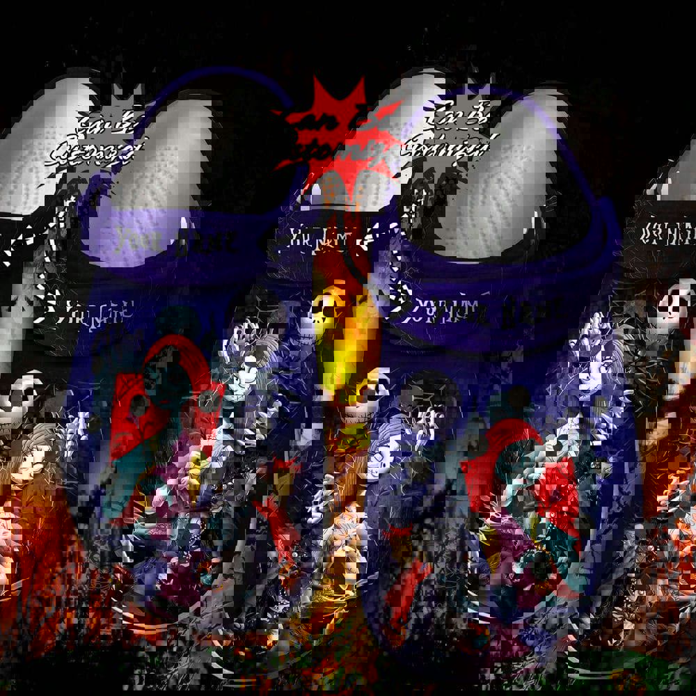 Crocs outfit - halloween crocs personalized jack & sally in love nightmare before christmas clogs crocband shoes - 943 Crocs Outfit