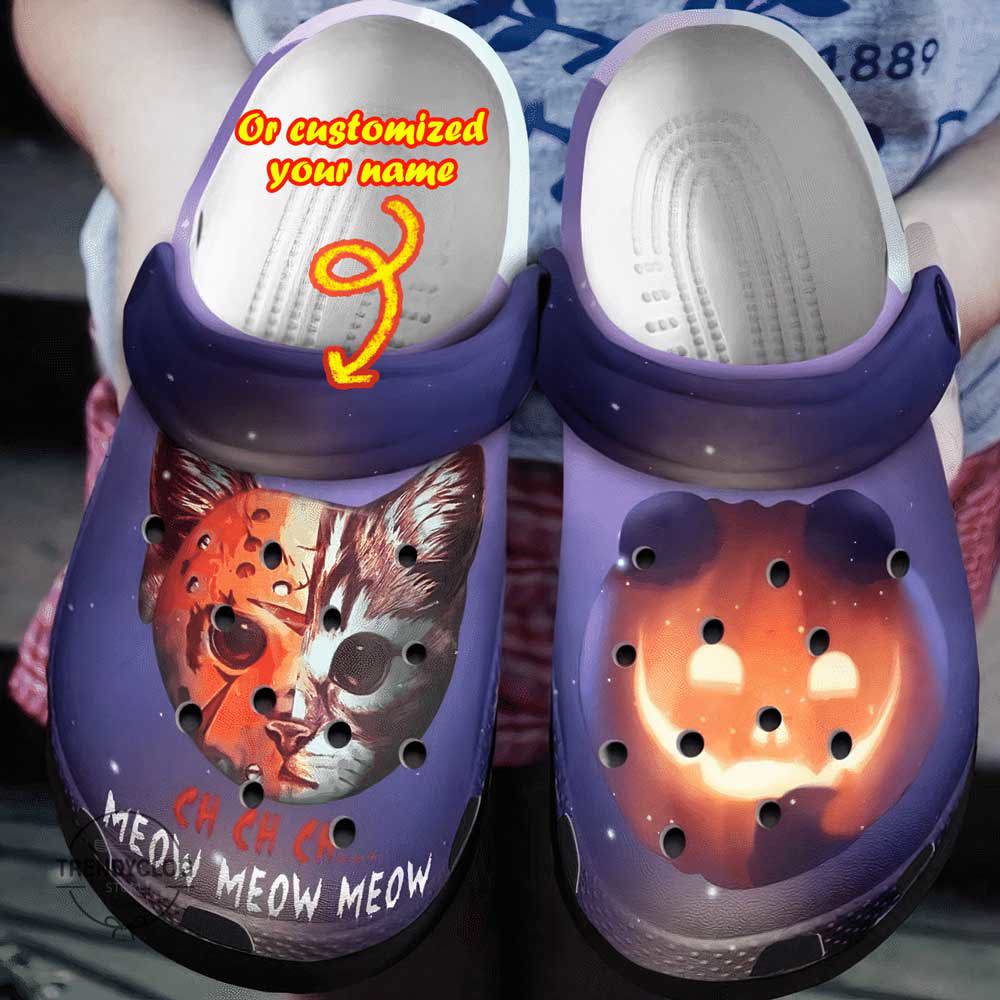 Crocs outfit - halloween crocs personalized meow cat jason clogs crocband shoes - 965 Crocs Outfit
