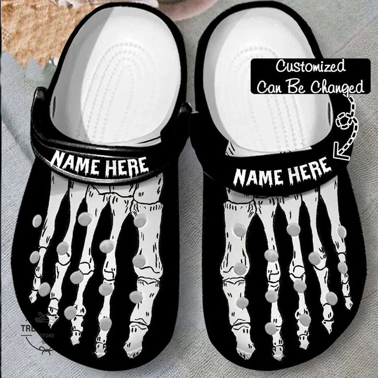 Crocs outfit - halloween crocs personalized skeleton foot color clogs crocband shoes - 997 Crocs Outfit