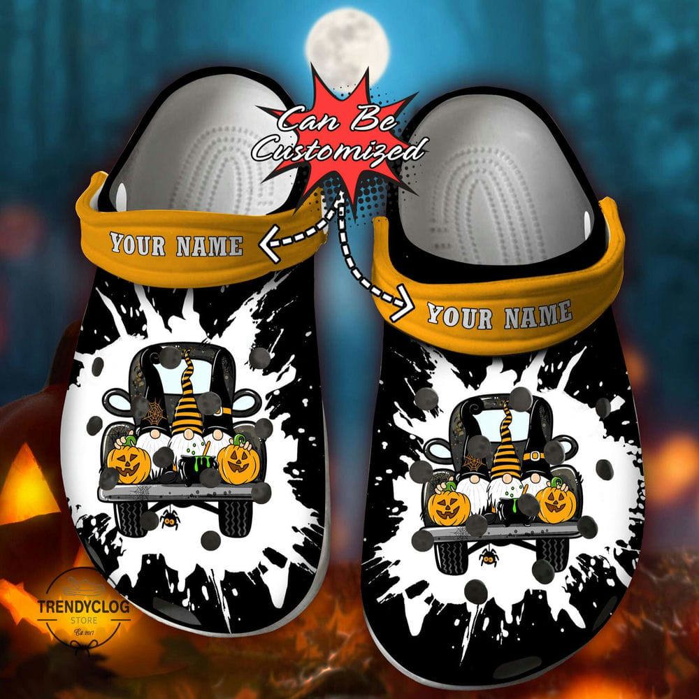 Crocs outfit - halloween crocs personalized truck gnomes pumpkin clogs crocband shoes - 1002 Crocs Outfit