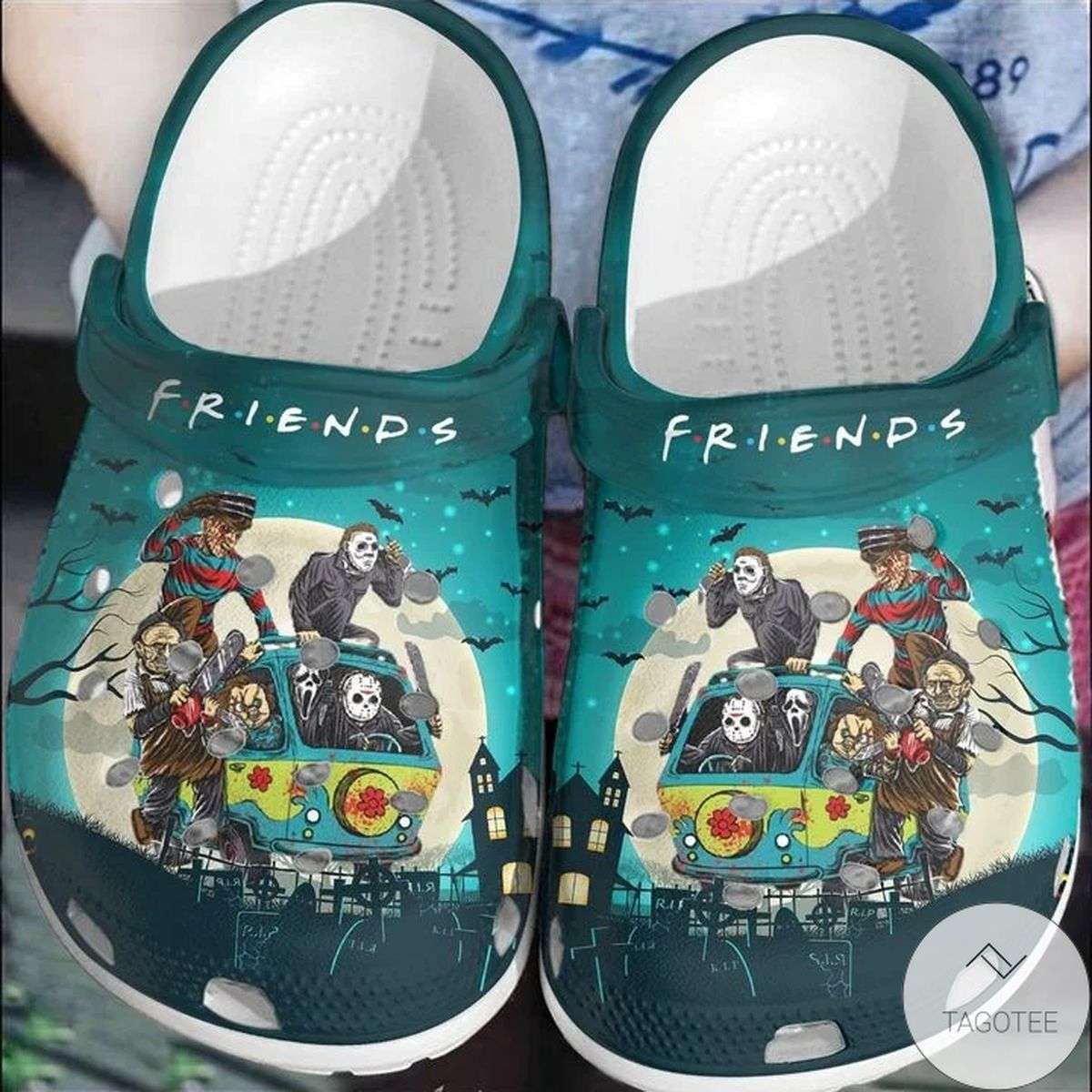 Crocs outfit - halloween horror movie characters friends on van crocs crocband clogs - 1047 Crocs Outfit