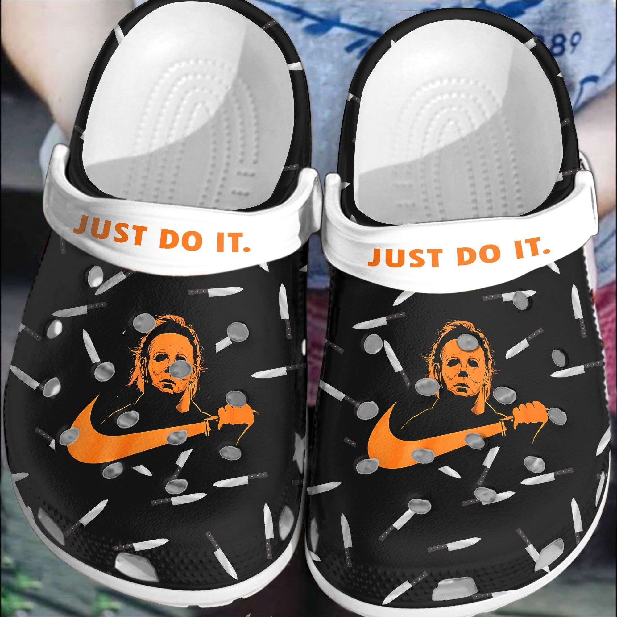 Crocs outfit - halloween movie just do it michael myers characters horror movie crocs crocband clogs - 1096 Crocs Outfit