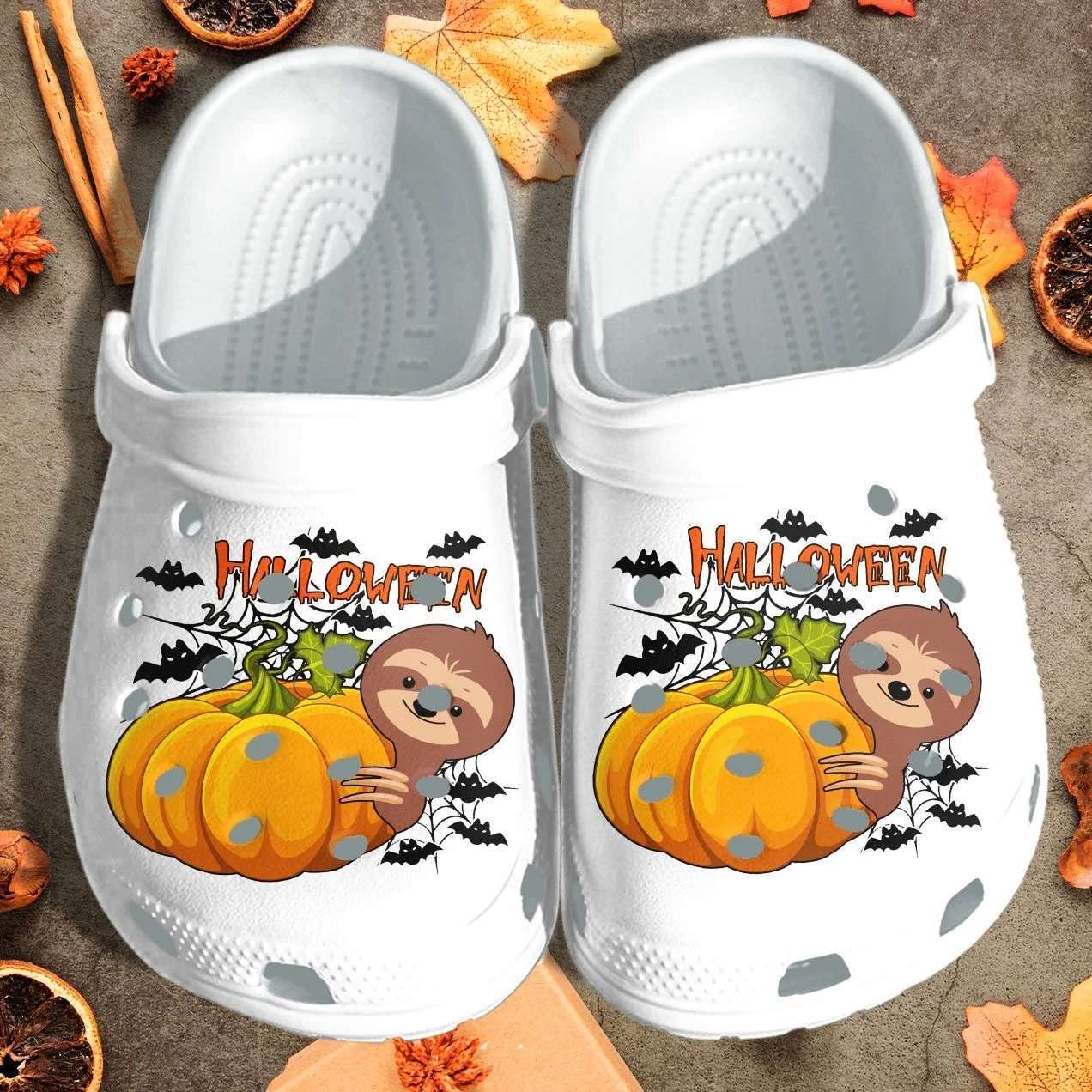 Crocs outfit - halloween sloth pumpkin crocs crocband clogs - 1110 Crocs Outfit