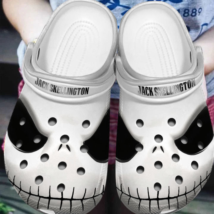 Crocs outfit - halloween white jack skellington face horror movie crocs crocband clogs - 1121 Crocs Outfit